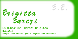 brigitta barczi business card